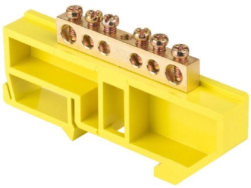 Шина неизолированная EKF PROxima PE "земля" ШНИ-6х9-6-Д-Ж 6 групп желтый фото Шина неизолированная EKF PROxima PE "земля" ШНИ-6х9-6-Д-Ж 6 групп желтый картинка